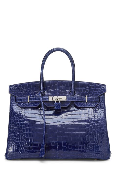 hermes blue electric|Blue Electric Crocodile Porosus Lisse Birkin 35.